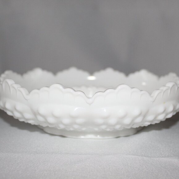 Vintage Fenton Milk Glass Hobnail Ashtray - Picture 3 of 6